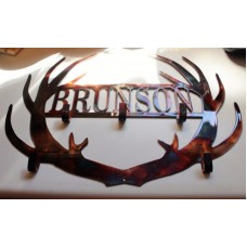Personalized Antler Coat/Cap Rack up to 8 letters 20 1/2" x 14 1/2"   163202747451